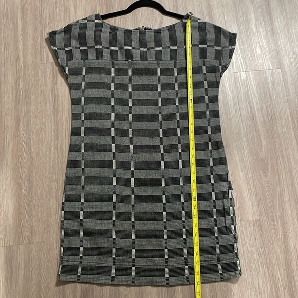 Lou & Grey Women’s Dress Medium Black & Grey 100% Cotton Contemporary - Picture 12 of 13